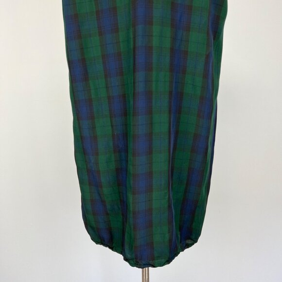 Vineyard Vines Womens Blackwatch Tunic Dress Green Plaid Flutter Sleeve size M - Picture 9 of 13